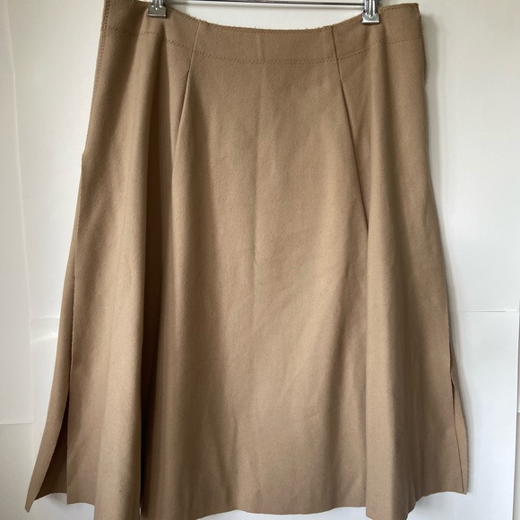 Nwt Alberta ferretti wool beige skirt